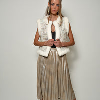Mink Snow N' Tweed Vest