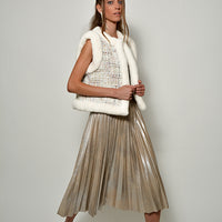 Mink Snow N' Tweed Vest