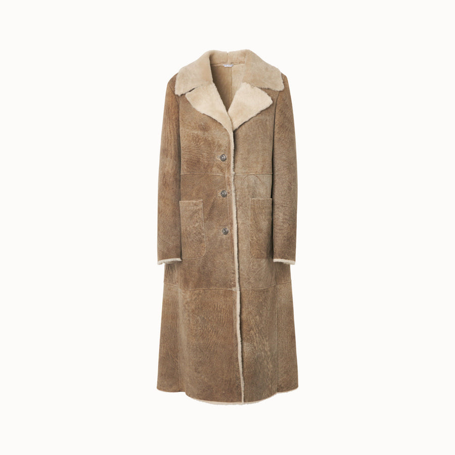Shearling Trench Montone