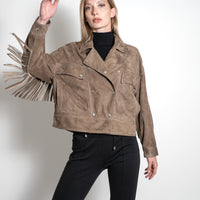 Sienna 90 Suede Blouson - Sand