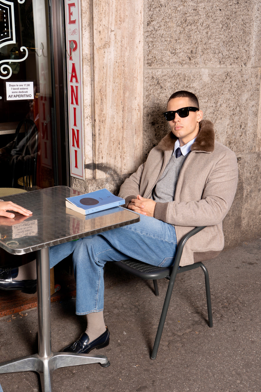 Giacca Bomber Cashmere Loro Piana Antracite da Uomo