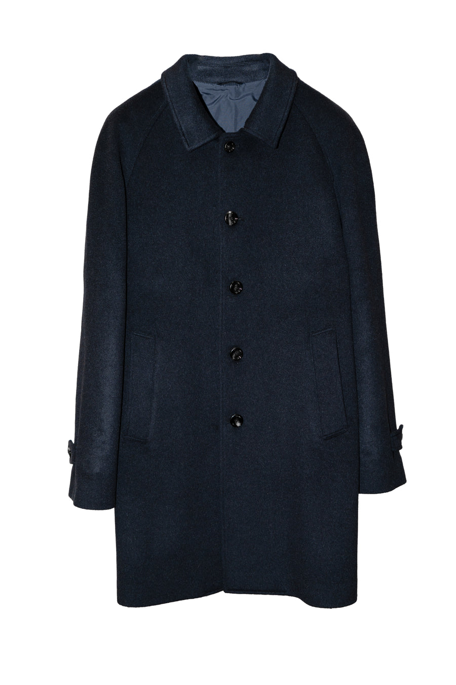 Cappottino sfoderato di Cashmere Loro Piana Color Blue Navy da Uomo