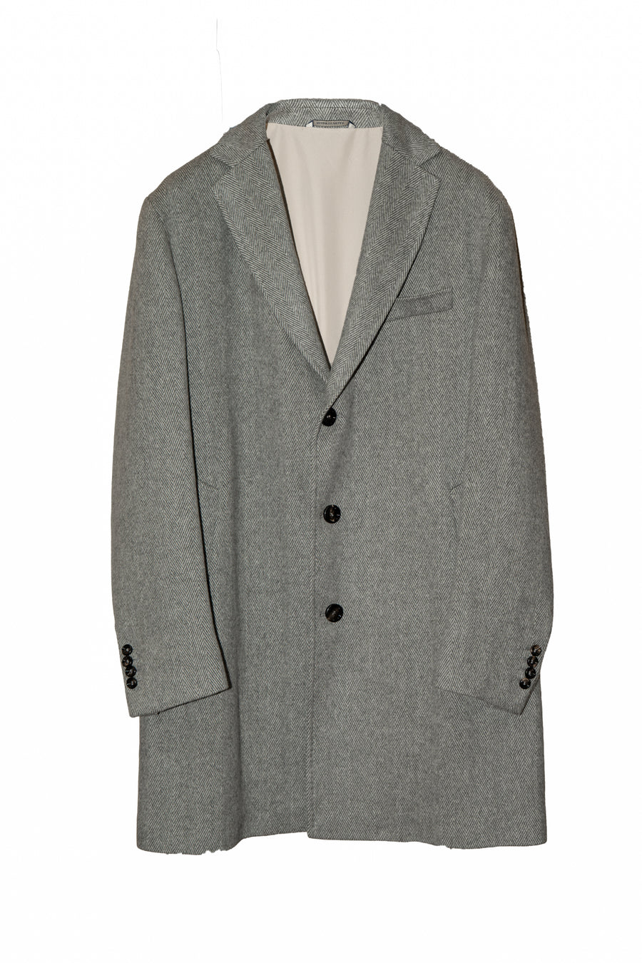 Cappottino sfoderato di Cashmere Loro Piana Color Grigio da Uomo