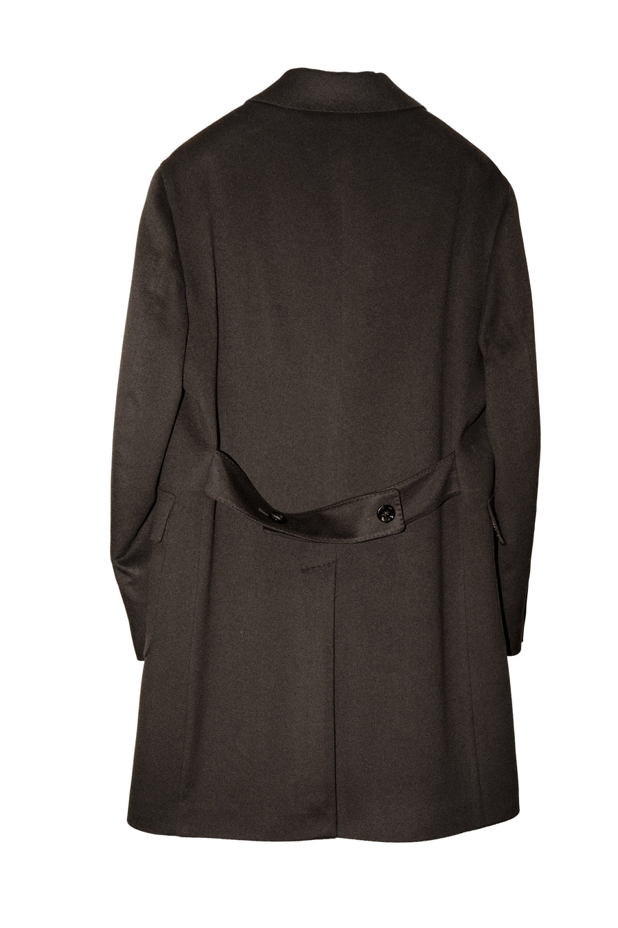 Cappotto doppio petto di Cashmere Loro Piana Marrone testa di moro da Uomo