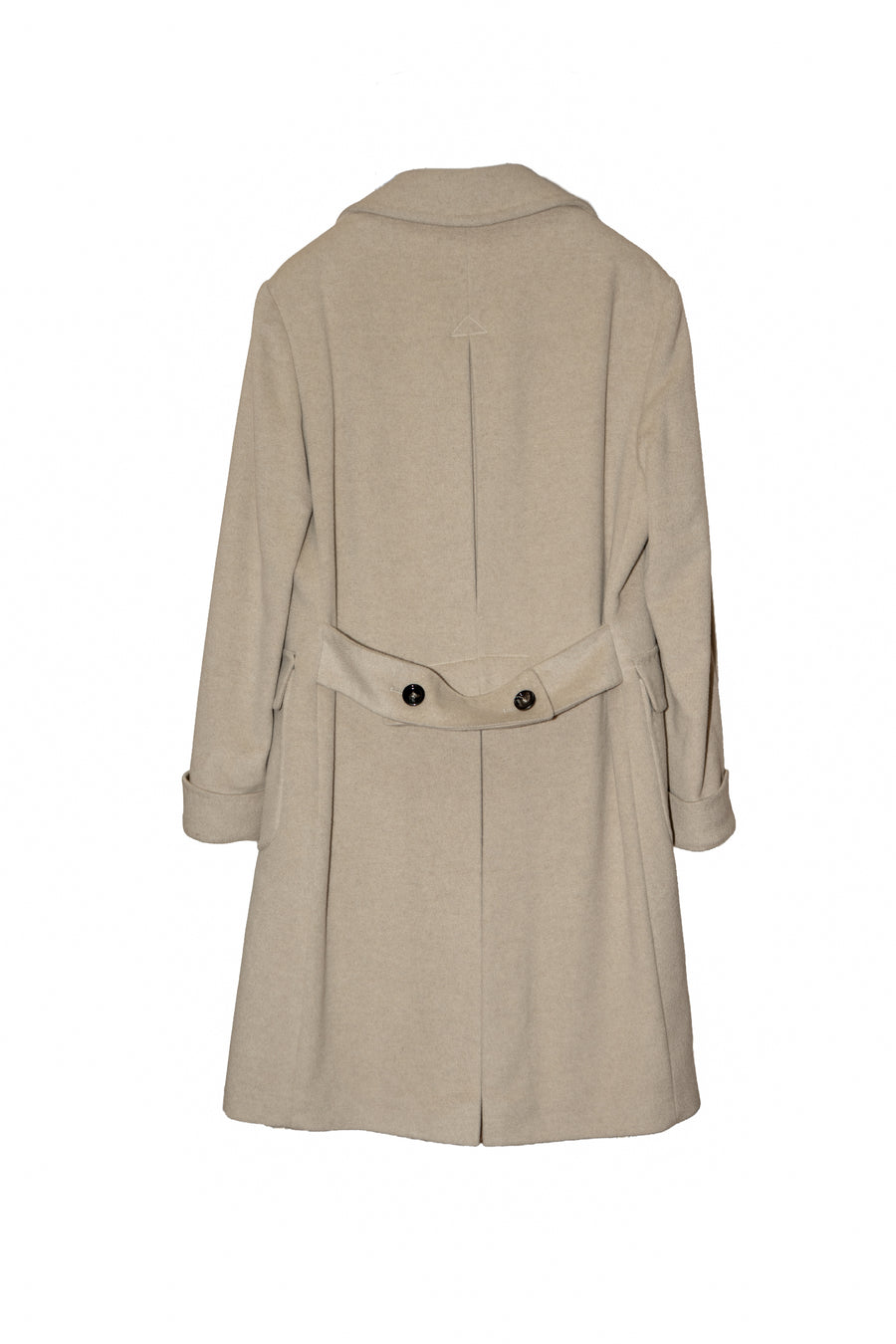 Cappotto doppio petto di Cashmere Beige da Uomo