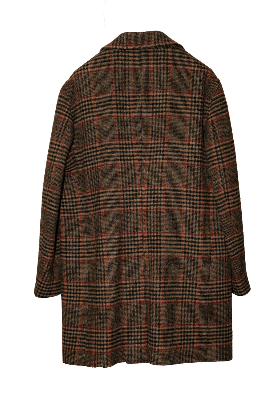 Cappotto doppio petto in Lana Inglese a Quadri da Uomo