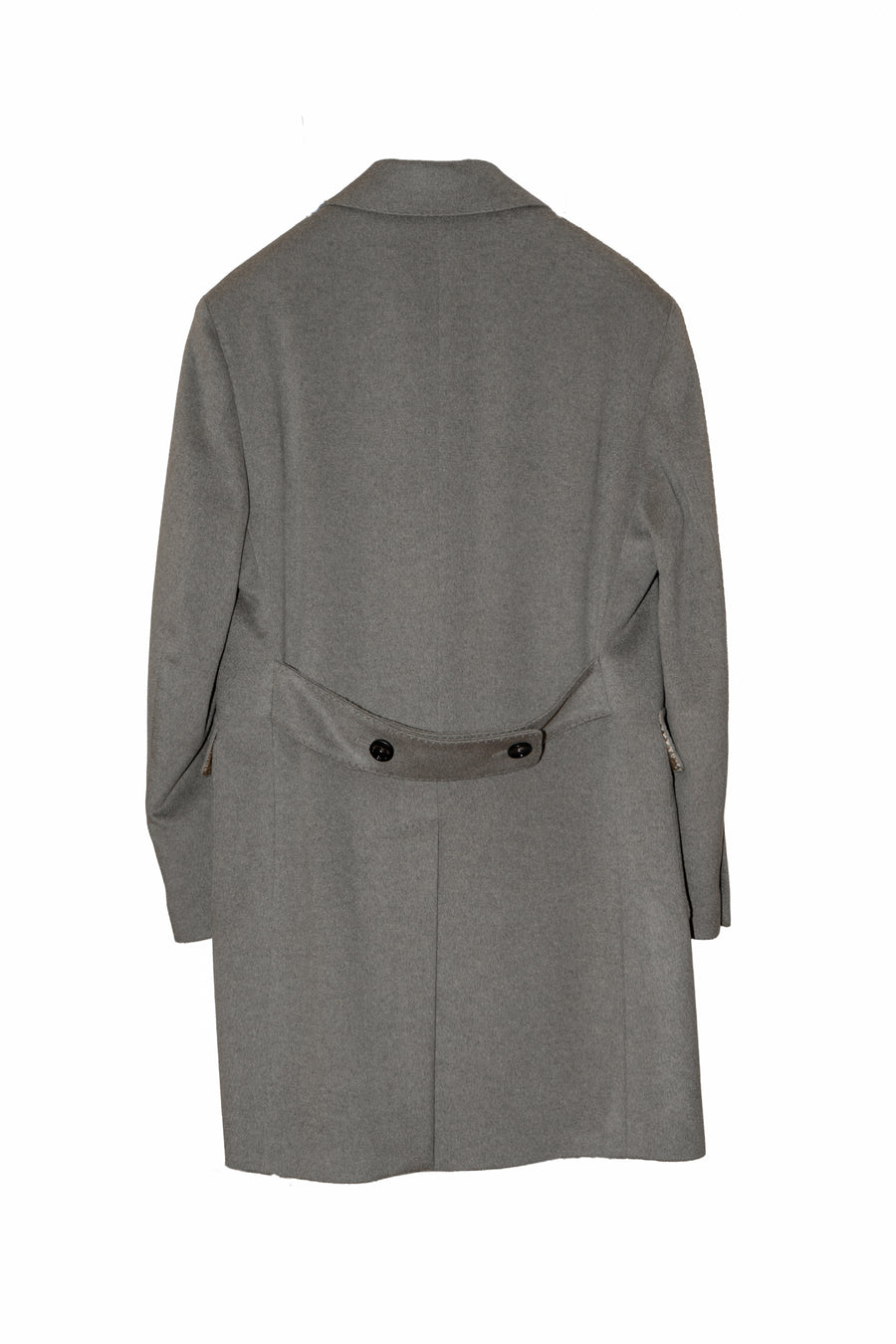 Cappotto doppio petto in Cashmere Grigio Da Uomo