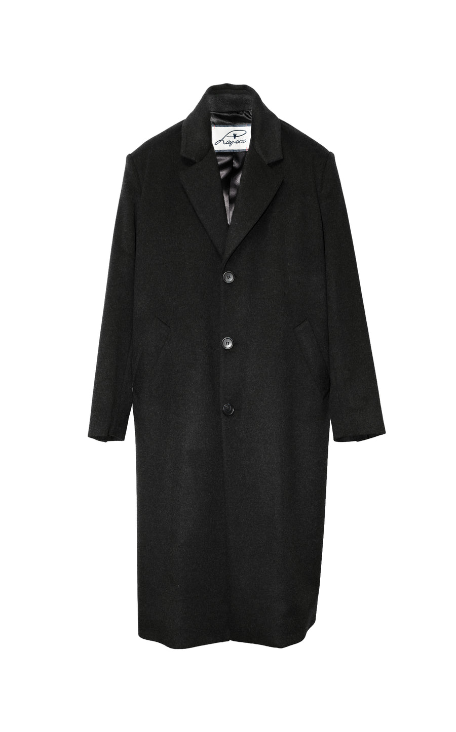 Cappotto Soprabito Uomo di Cashmere Antracite