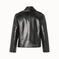 Athena Biker in Leather with Studs